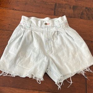 Light washed thrifted Jean shorts